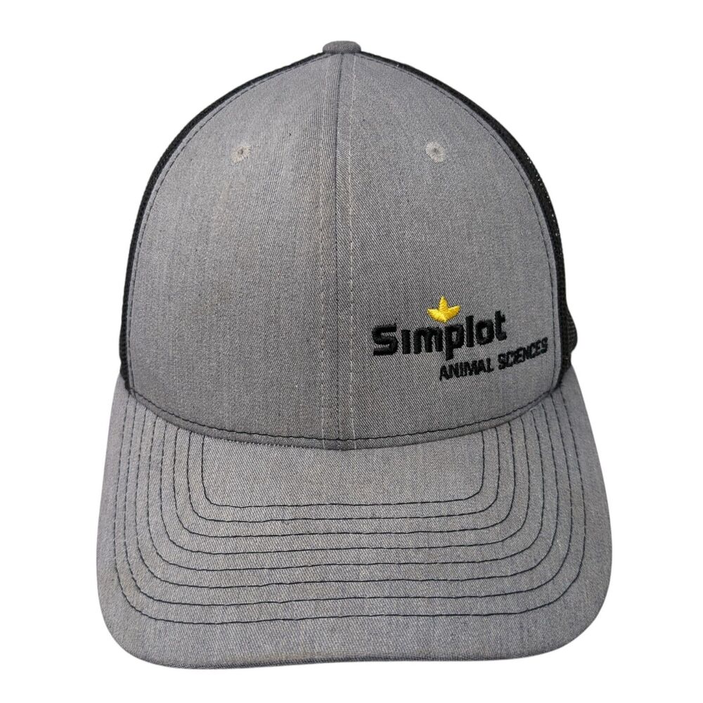 Simplot Animal Sciences Snapback Trucker Hat Gray… - image 1